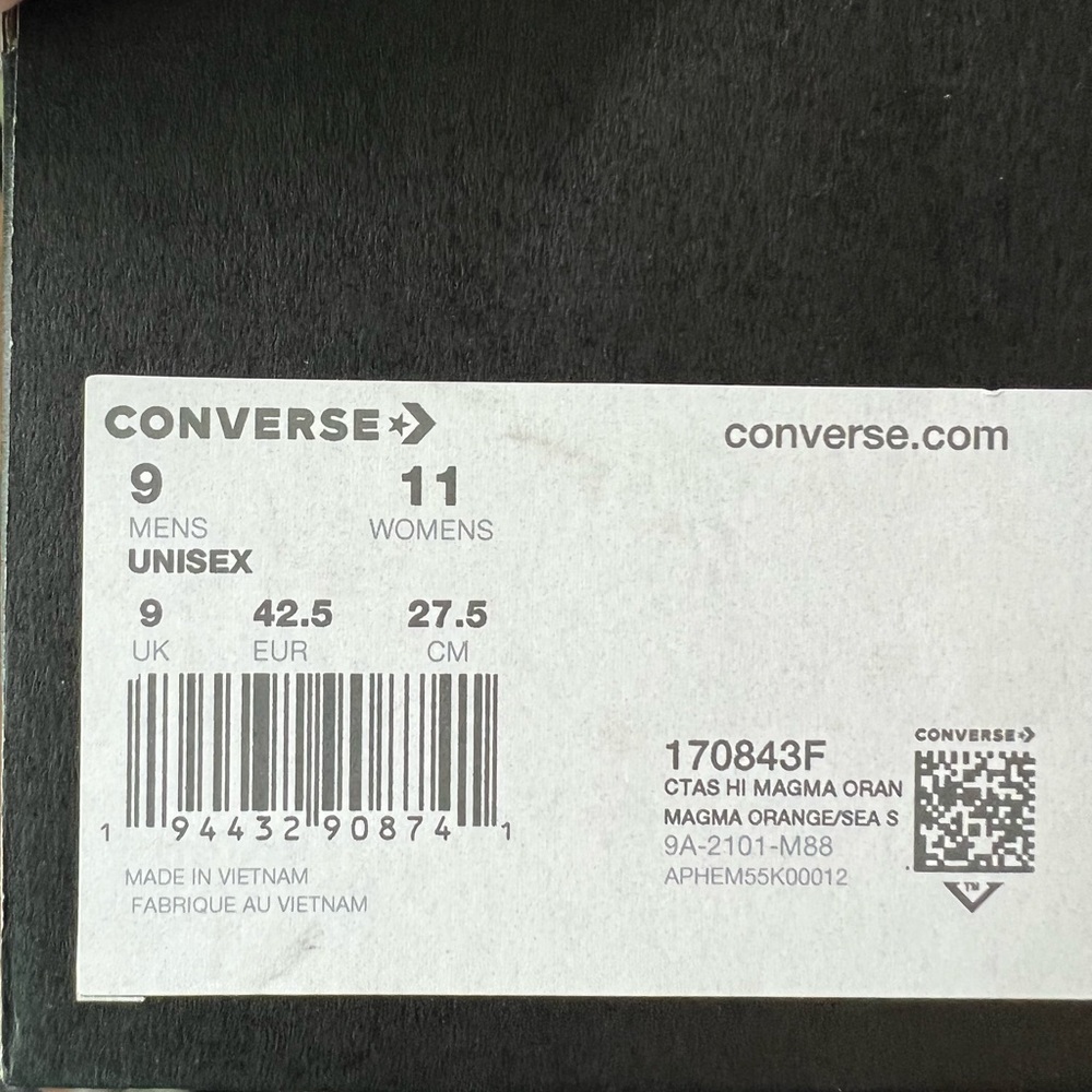CONVERSE CTAS HI MAGMA ORANGE - Picture 4 of 13
